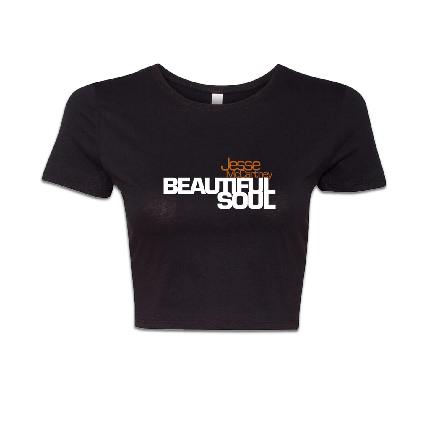 BEAUTIFUL SOUL CROP TOP - BLACK