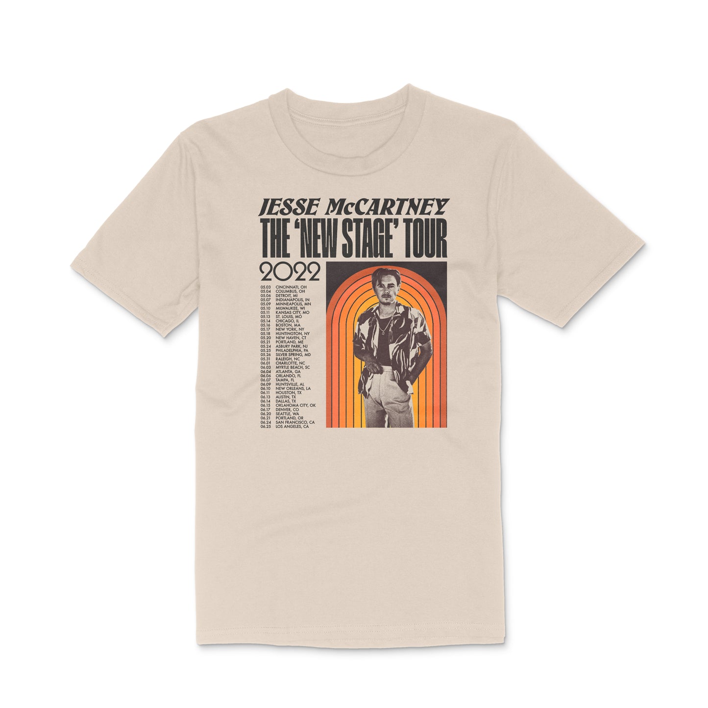 NEW STAGE TOUR T-SHIRT - CREAM